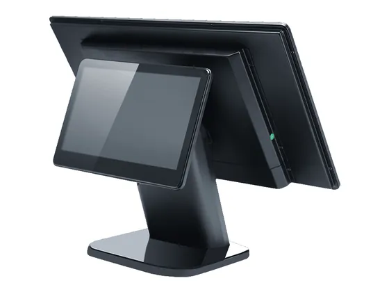 21.5" Touch POS Terminal — 11.6-inch customer-facing second screen