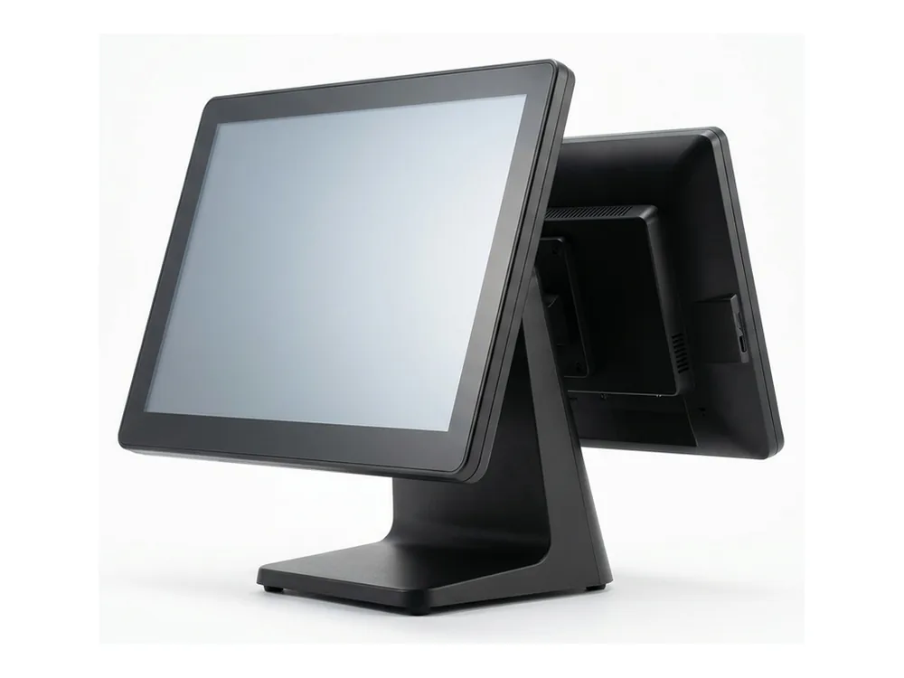 15.6" Dual-Screen All-in-One Terminal — POS hardware supplied and installed in Delhi NCR